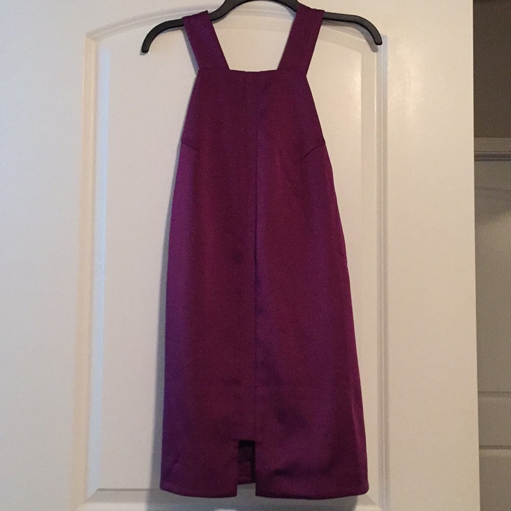 Purple polyester dress